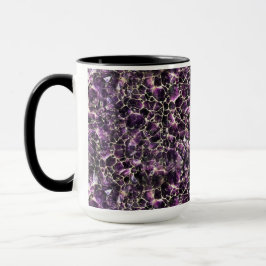 Caneca Impressão de Cristal de Pedra Preciosa Âmbar Viole