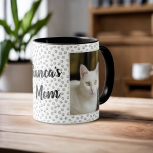 Caneca Impressão de Fotografia de Paw da Cat Mãe Personal