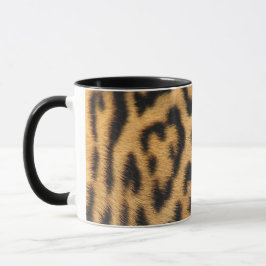 Caneca Impressão de Leopardo