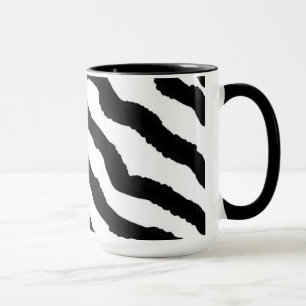 Caneca Impressão de Pele de Zebra