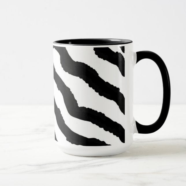 Caneca Impressão de Pele de Zebra (Direita)