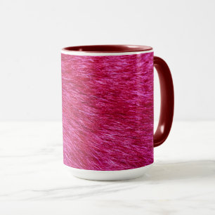 Caneca Impressão de pelo rosa