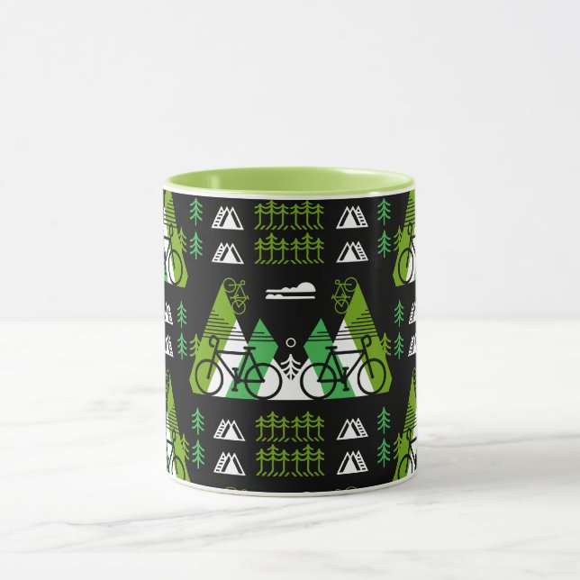 Caneca Impressão de Presente Com Bicicleta (Centro)