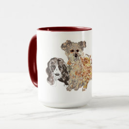 Caneca Impressão De Tela: Amor A Pets