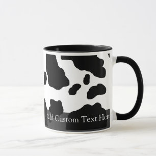 Caneca Impressão de Vaca Personalizada