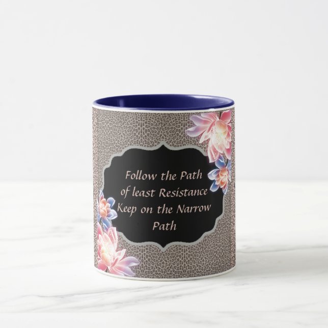 Caneca Impressão em animais com dois tons Siga o caminho  (Centro)