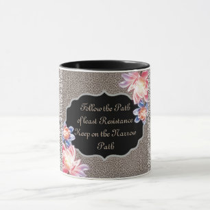 Caneca Impressão em animais com dois tons Siga o caminho