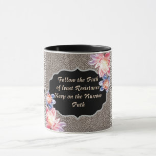Caneca Impressão em animais com dois tons Siga o caminho