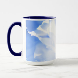 Caneca Impressão Floral Azul