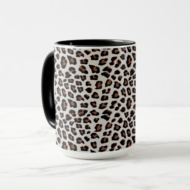 Caneca Impressão Leopardo (Frente Esquerda)