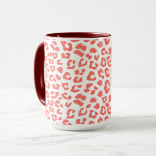 Caneca Impressão Leopardo Coral Viável