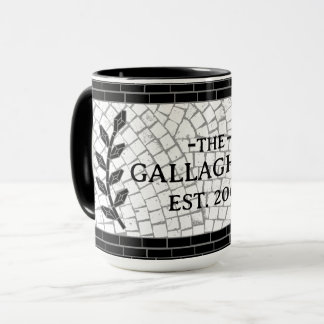 Caneca Impressão Mosaico Nome Personalizado