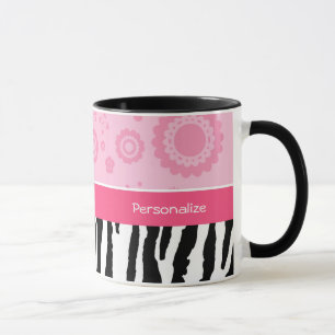 Caneca Impressão na moda da zebra dos calçados