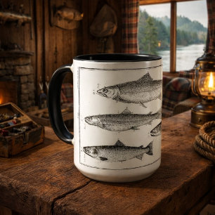 Caneca Impressão Repro Truta & Salmão 1700