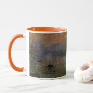 Caneca Impressão Sunrise de Claude Monet, Vintage Art