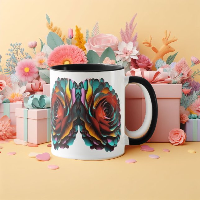 Caneca Impressionista Elegância: Mug de Café Nano-Canvas (Criador carregado)
