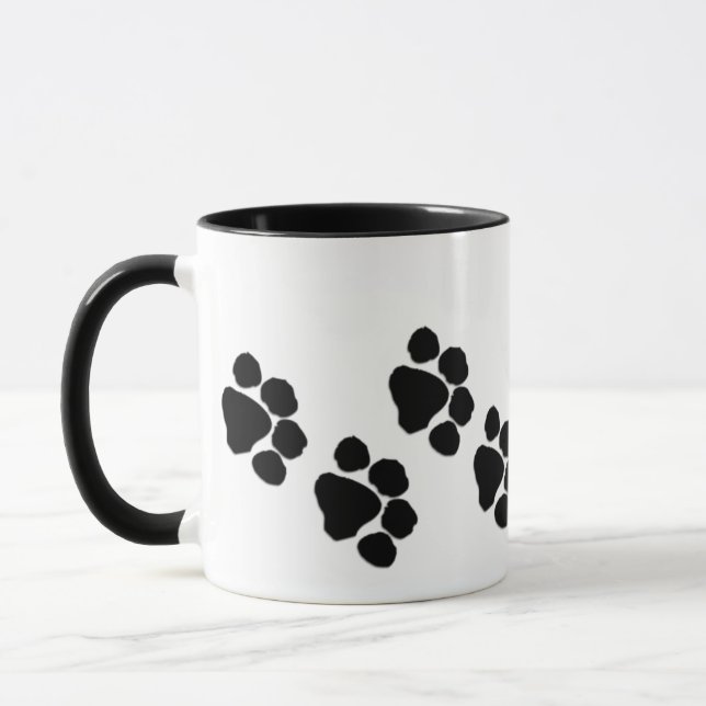 Caneca Impressões animais da pata (Esquerda)