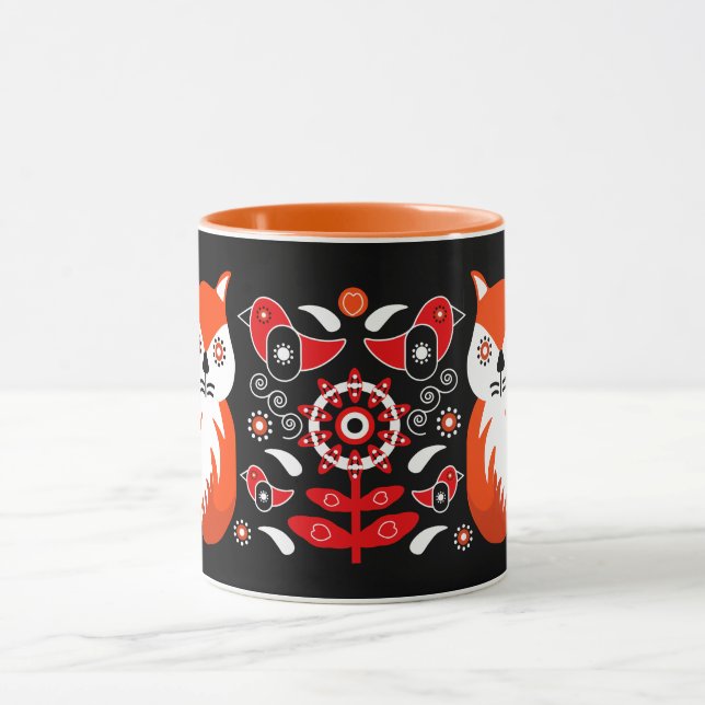 Caneca Impressões de arte popular escandinavos | Fégua de (Centro)