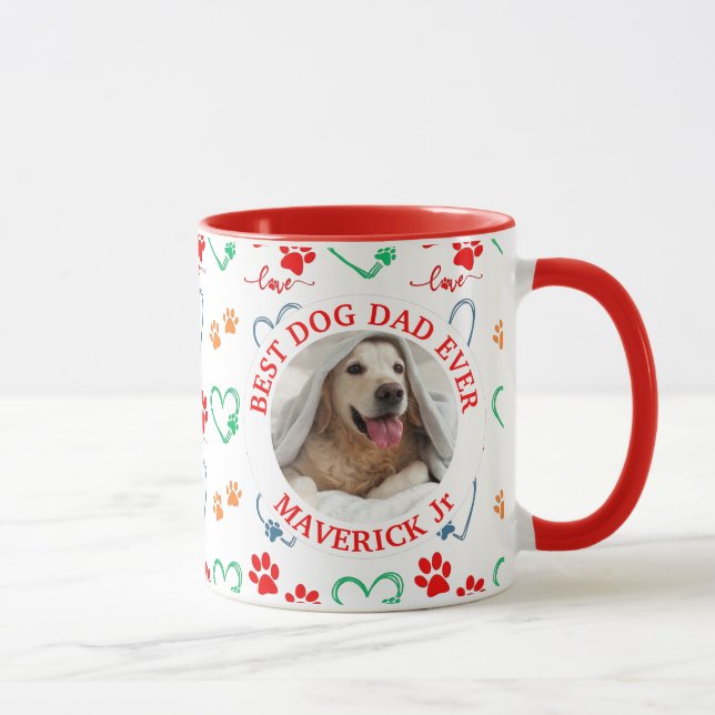 Caneca IMPRESSÕES DE PÁW DE CACHORRO e CARTAZES DE AMOR F (Direita)