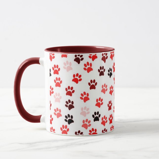 Caneca Impressões de Pé Animal (Esquerda)