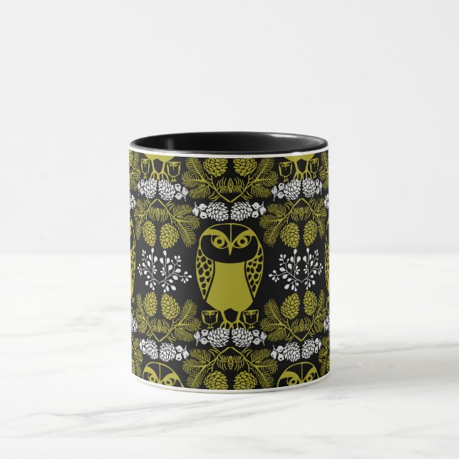 Caneca Impressões Folk Art Owl (Centro)