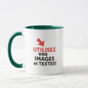 Caneca Imprima seus designs online DIY em Português