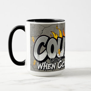 Caneca Impulsionador de Coragem Urbana "Motivação de Graf