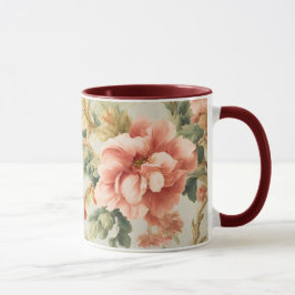Caneca Incríveis Flores, Folhas. Pintura