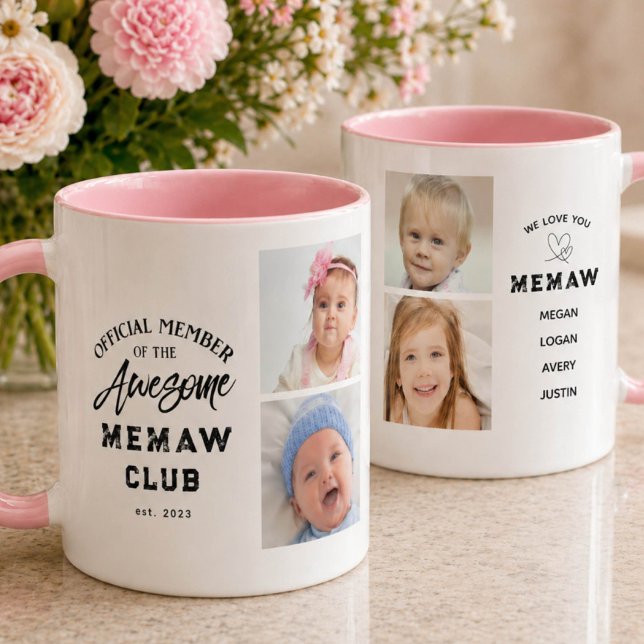 Caneca Incrível Colagem de Fotos MEMAW (Criador carregado)