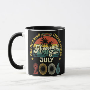 Caneca Incrível Desde Julho 2006 Vintage 16º Aniversário
