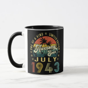 Caneca Incrível Desde Julho De 1943 Vintage 79º Aniversár