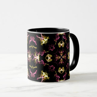 Caneca Incrível, Rosa e Amarelo Mandala