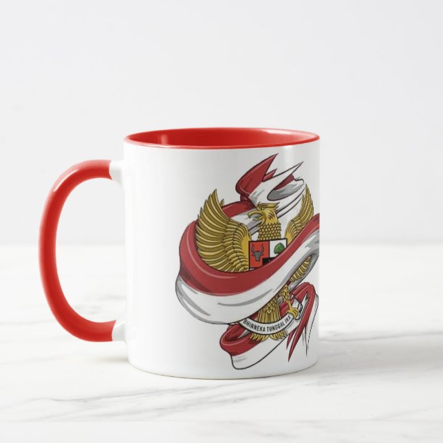 Caneca Independência Indonésia - Ameaça Mug (Esquerda)