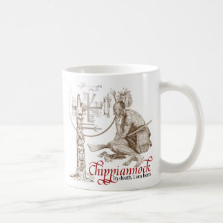 Caneca indiana do nativo americano na morte eu sou