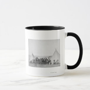Caneca Indianos de Miniconjou fora da fotografia dos