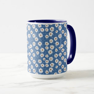 Caneca Índigo Sonho Margaridas