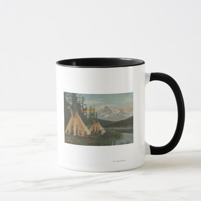 Caneca Índios do Noroeste - Dois Tempos Próximo à Montanh (Direita)