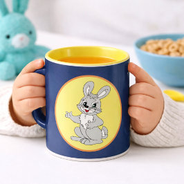 Caneca Infantil Cartoon Coelhinho Fofo
