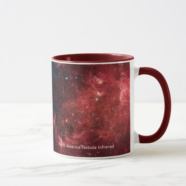Caneca Infravermelho da Nebulosa América do Norte (Direita)