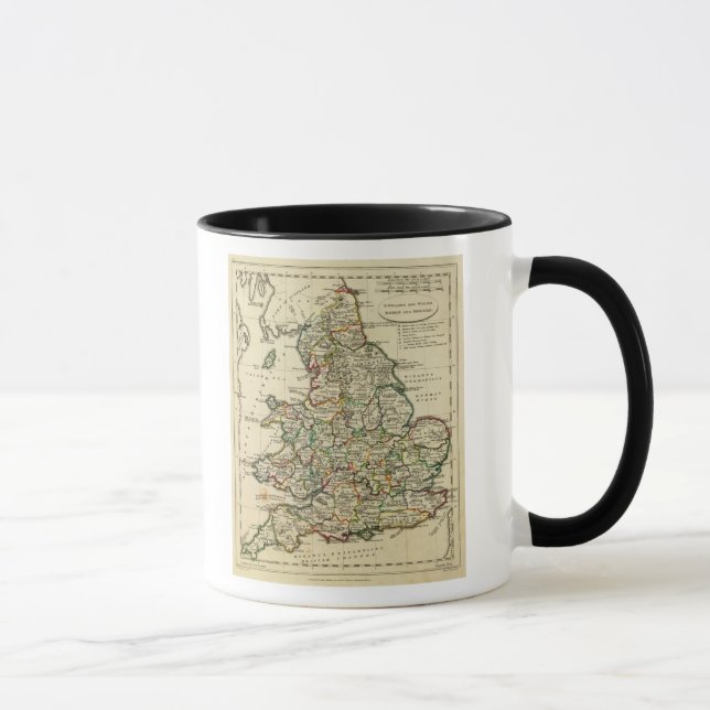 Caneca Inglaterra, País de Gales romano, moderno (Direita)