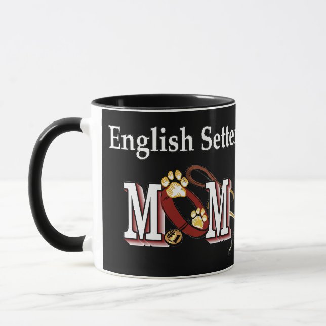 Caneca Inglês Setter Mãe Oferta (Esquerda)