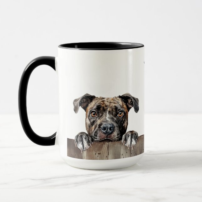 Caneca Inglês Staffordshire Bull Terrier Dog Mug (Esquerda)