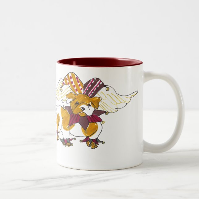 Caneca inglesa do buldogue dos anjos de Gullys (Direita)