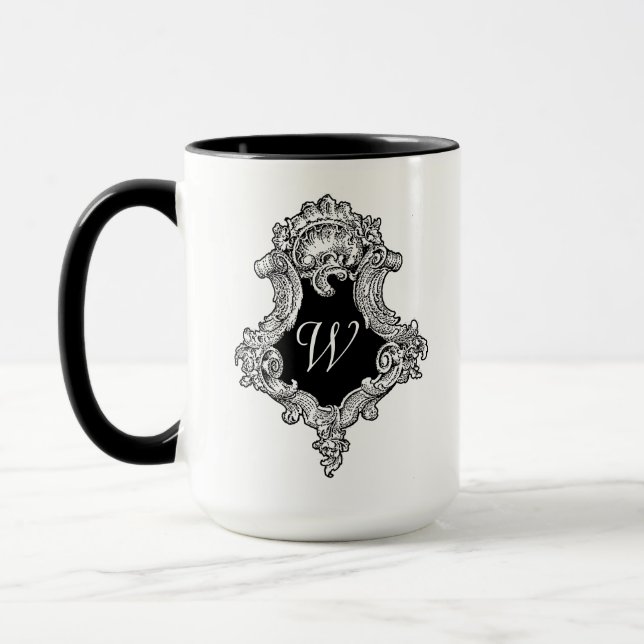Caneca Iniciais de monograma personalizadas (Esquerda)