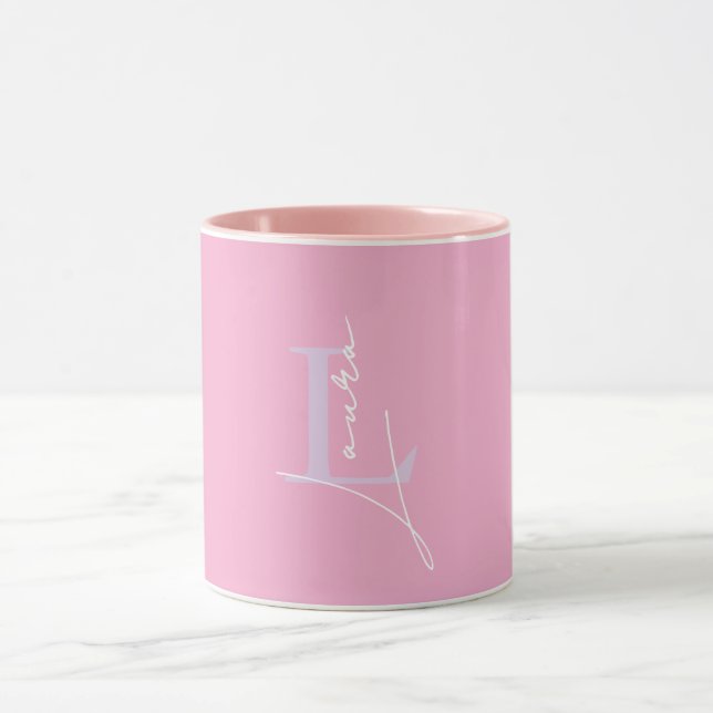 Caneca Iniciais de Nome Personalizado do na moda (Centro)