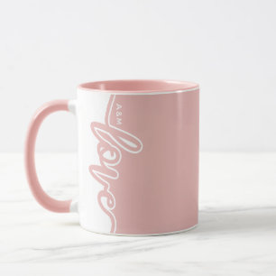 Caneca Iniciais Personalizados do Dia de os namorados do