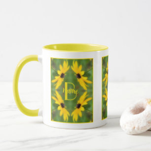 Caneca Inicial de Monograma Personalizado Nome Susan de O