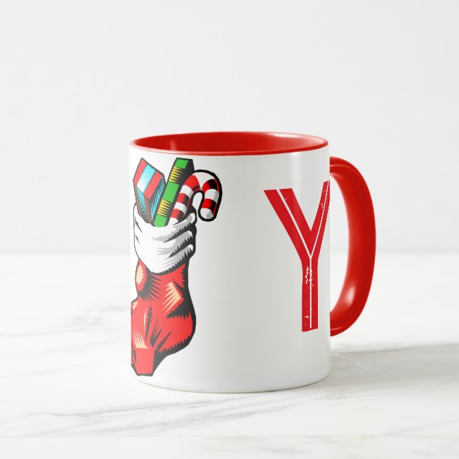Caneca Inicial de Natal (Frente Esquerda)
