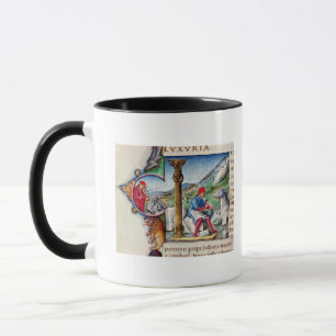 Caneca Inicial 'L de Historiated