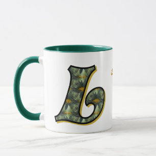 Caneca Inicial Monograma Daisy Personalizado L